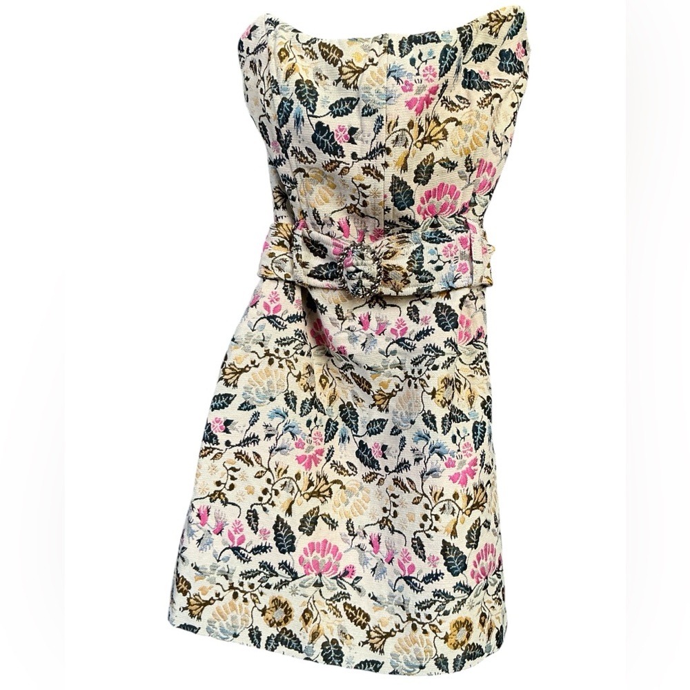 ELLIATT Floral Jacquard Strapless Dress - Wedding Cocktail Eventwear XS